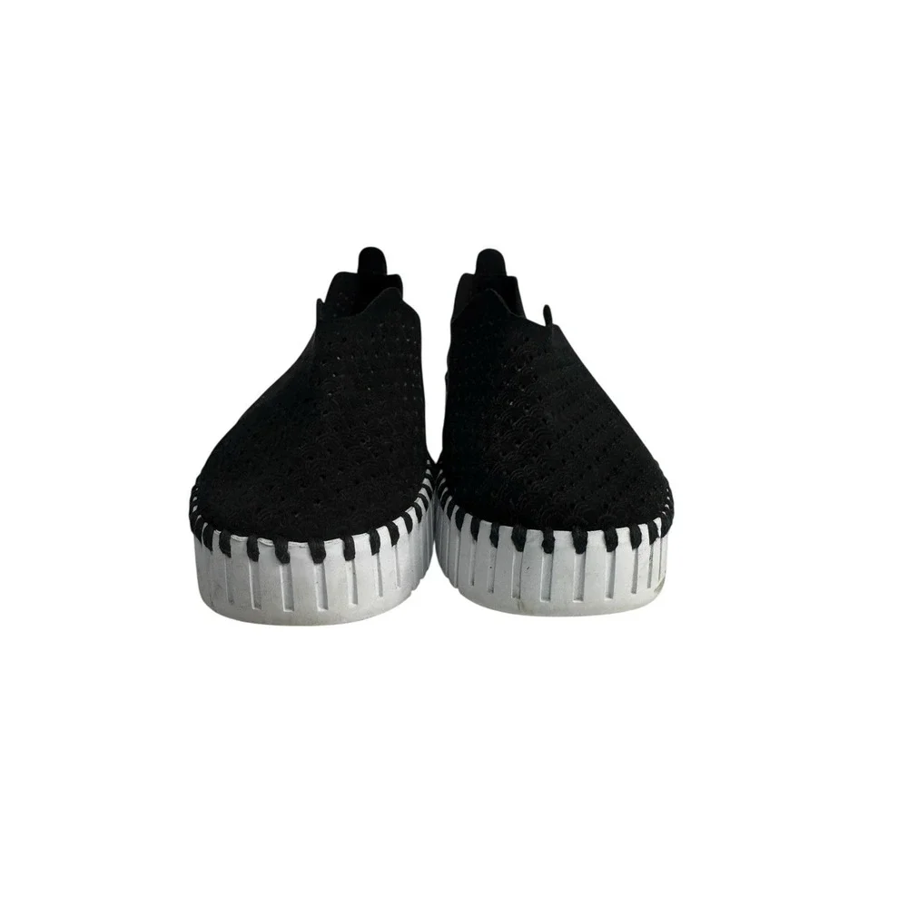 Ilse Jacobsen Hornbaek Women's Tulip 3373 Platform Slip on Sneaker Black Size 37 - Picture 2 of 6
